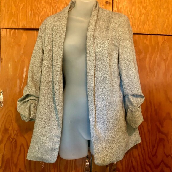 SHEIN Shawl Collar Grey Blazer, M - Picture 1 of 6